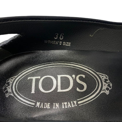 トッズ パンプス エナメル レザー ネイビー レディース サイズ36 TOD`S 約23.0cm【AFC47】