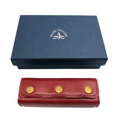 グローブトロッター トローリー ハンドルカバー レザー ユニセックス ボルドー globe-trotter【AFI5】【中古】