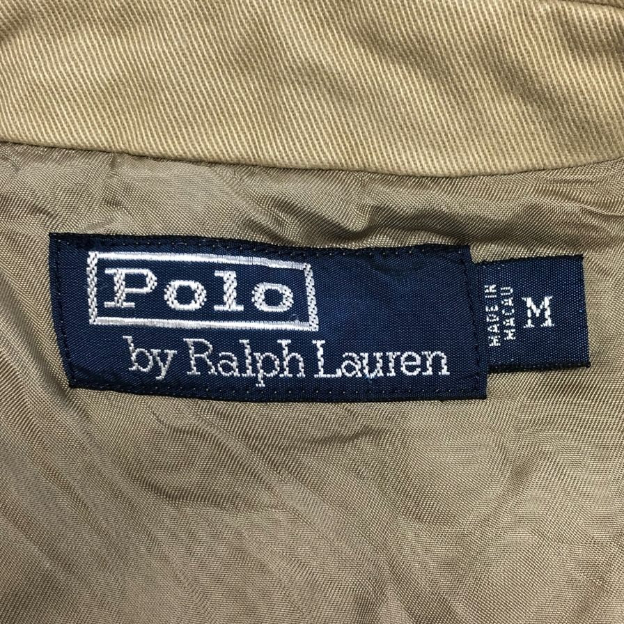 美品◆ポロラルフローレン テーラードジャケット 90S 3B ベージュ メンズ サイズM Polo Ralph Lauren 【AFB9】