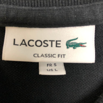 美品◆ラコステ ポロシャツ CLASSICFIT L1212AL メンズ ブラック サイズL LACOSTE 【AFB5】