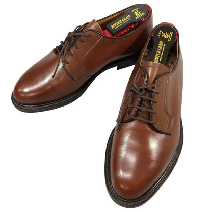 スコッチグレイン レザーシューズ プレーントゥ 3614 カーフレザー グッドイヤー ブラウン 25EEE SCOTCH GRAIN 約25.0cm【AFD12】