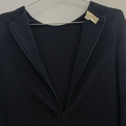 美品◆ステラ マッカートニー ワンピース 長袖 ポリエステル 花柄 切替 ブラック レディース サイズ38 STELLA McCARTNEY 【AFB20】