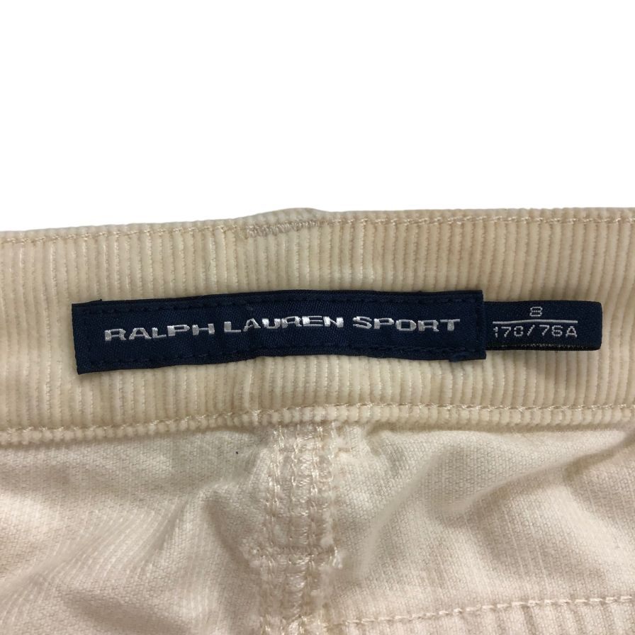 ラルフローレン スポーツ コーデュロイパンツ アイボリー メンズ サイズ8 170/76A RALPH LAUREN SPORT 【AFB43】