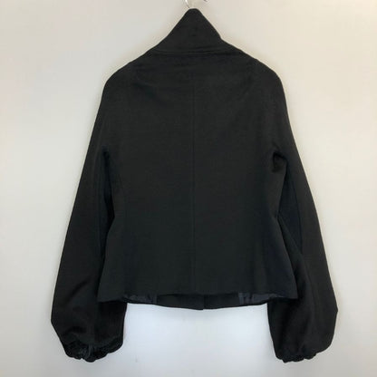 極美品◆トマソ ステファネリ コート ショート丈 ブラック レディース サイズ46 TOMASO STEFANELLI 【AFB28】