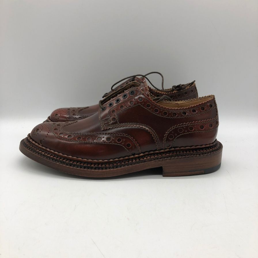 グレンソン アーチー ウィングチップ レザーシューズ ブラウン サイズ 6 メンズ GRENSON 約25.0cm【AFD13】