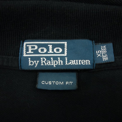 美品◆ポロ ラルフローレン ポロシャツ コットン100% メンズ ブラック系 XSサイズ POLO RALPHLAUREN【AFB42】