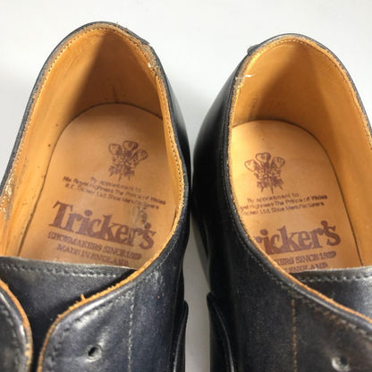 トリッカーズ レザーシューズ ストレートチップ カーフ ブラック 8042 ブラック メンズ サイズ 7.5 Tricker`s APPLETON ビジネスシューズ 約25.5cm【LA】【中古】