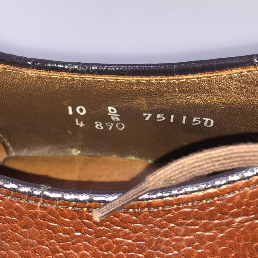 ウォークオーバー レザーシューズ プレーントゥ シボ ブラウン メンズ サイズ US10 WALK OVER 約28.0cm【AFC47】