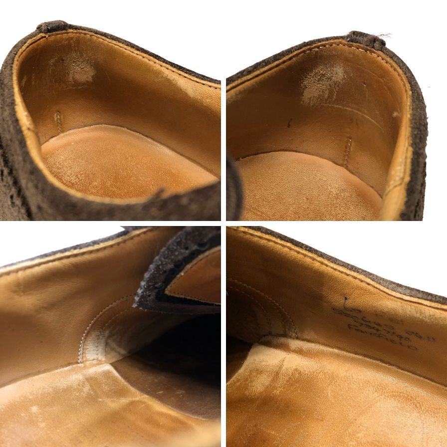 チャーチ レザーシューズ ウイングチップ フェアフィールド スエード メンズ UK6.5F ブラウン Church's FAIRFIELD 約25.0cm【AFC9】