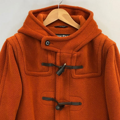 インバーティア ジョシュアエリス社製ウール ダッフルコート イングランド製 メンズ サイズ36 オレンジ INVERTERE Joshua Ellis【LA】
