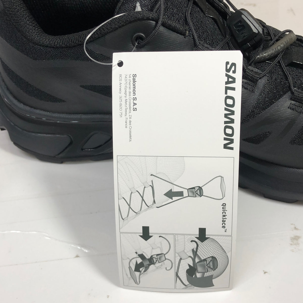 サロモン XT-EVR M ローカット スニーカー メンズ サイズ25.5 ブラック SALOMON 約25.5cm【AFD9-2】