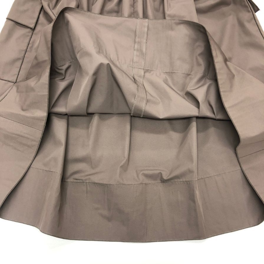 ルネ フレアスカート ミニ ポケット デザイン ブラウン系 レディース サイズ38 Rene【AFB18】