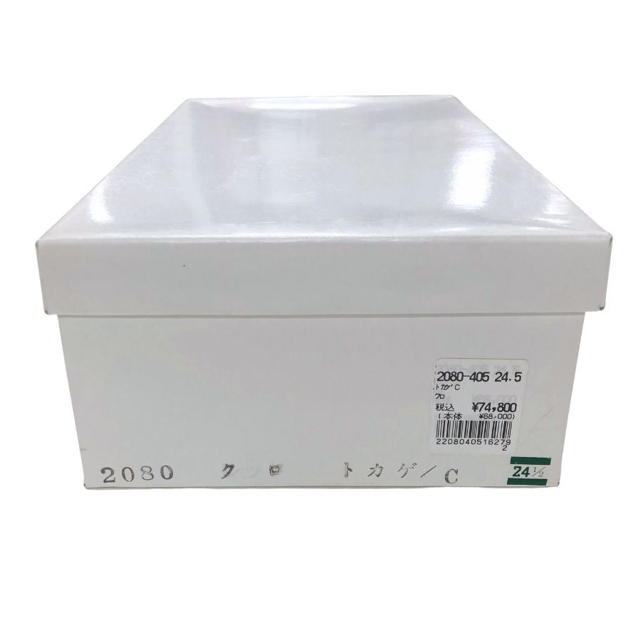 新宿屋 レザーパンプス トカゲ 2080-405 ブラック 24.5cm レディース shinjukuya 約24.5cm【7-19】