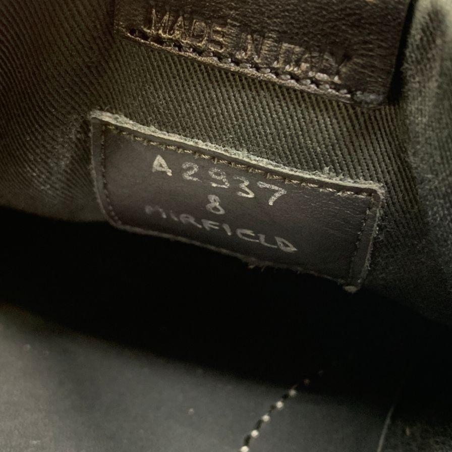 チャーチ レザースニーカー ミラーフィールド レザー ブラック メンズ サイズ8 Church's MIRFIELD 約26.5cm【AFC44-2】