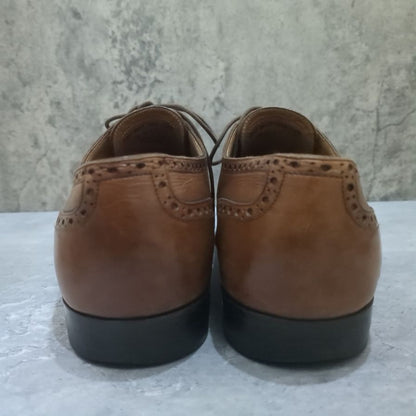 サンクリスピン レザーシューズ ウイングチップ 2324 カーフ ブラウン メンズ サイズUK7.5 SAINT CRISPIN'S ビジネスシューズ 約26.0cm【LA】【中古】