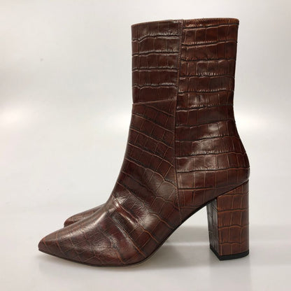 ペリーコ ブーツ クロコ型押し ブラウン系 レディース サイズ37 PELLICO 約23.5cm【AFC2】