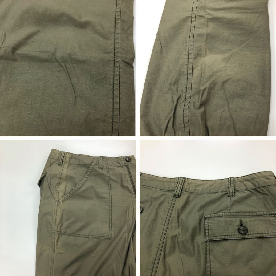 サージュデクレ カーゴパンツ 裾リプ ジョガータイプ メンズ サイズL カーキ SAGE DE CRE 【AFB35】