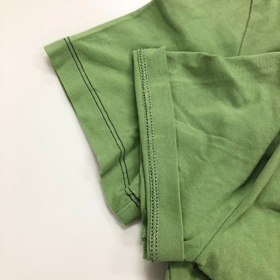 美品◆マックスマーラ 半袖トップス トップス Tシャツ 襟元ステッチ レディース サイズM グリーン MaxMara 【AFB5】