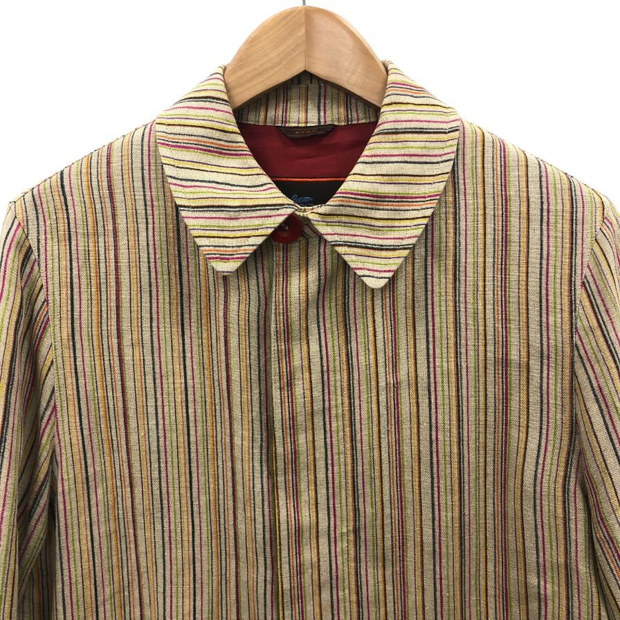 極美品◆エトロ カバーオール ストライプ メンズ サイズM ベージュ ETRO 【AFB27】
