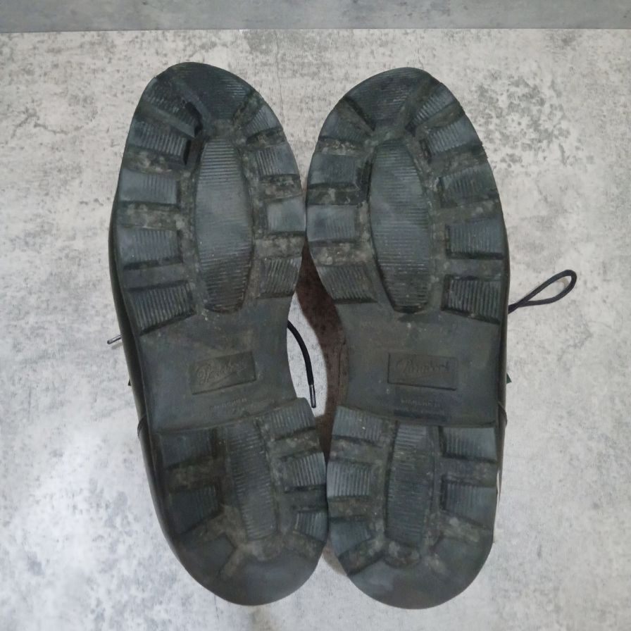 パラブーツ レザーシューズ ミカエル チロリアンシューズ ポニー ブラック メンズ サイズ42 PARABOOT ビジネスシューズ 約26.5cm【LA】【中古】