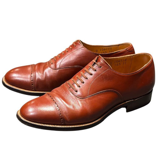 アーチケリー レザーシューズ 30811 パンチドキャップトゥ サイズ9D メンズ ブラウン Arch Kerry ビジネスシューズ 約27.5cm【LA】【中古】