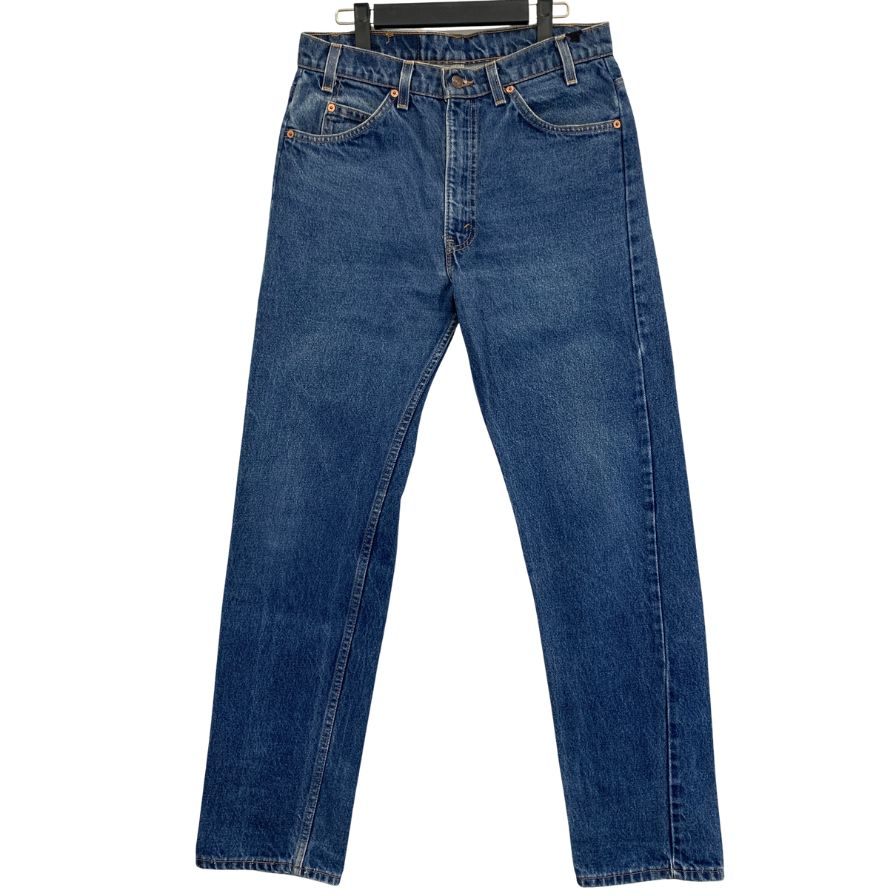 リーバイス デニムパンツ 505 ボタン裏575 オレンジタブ USA製 インディゴ メンズ サイズW34 L32 LEVI’S 【AFB38】