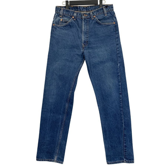 リーバイス デニムパンツ 505 ボタン裏575 オレンジタブ USA製 インディゴ メンズ サイズW34 L32 LEVI’S 【AFB38】