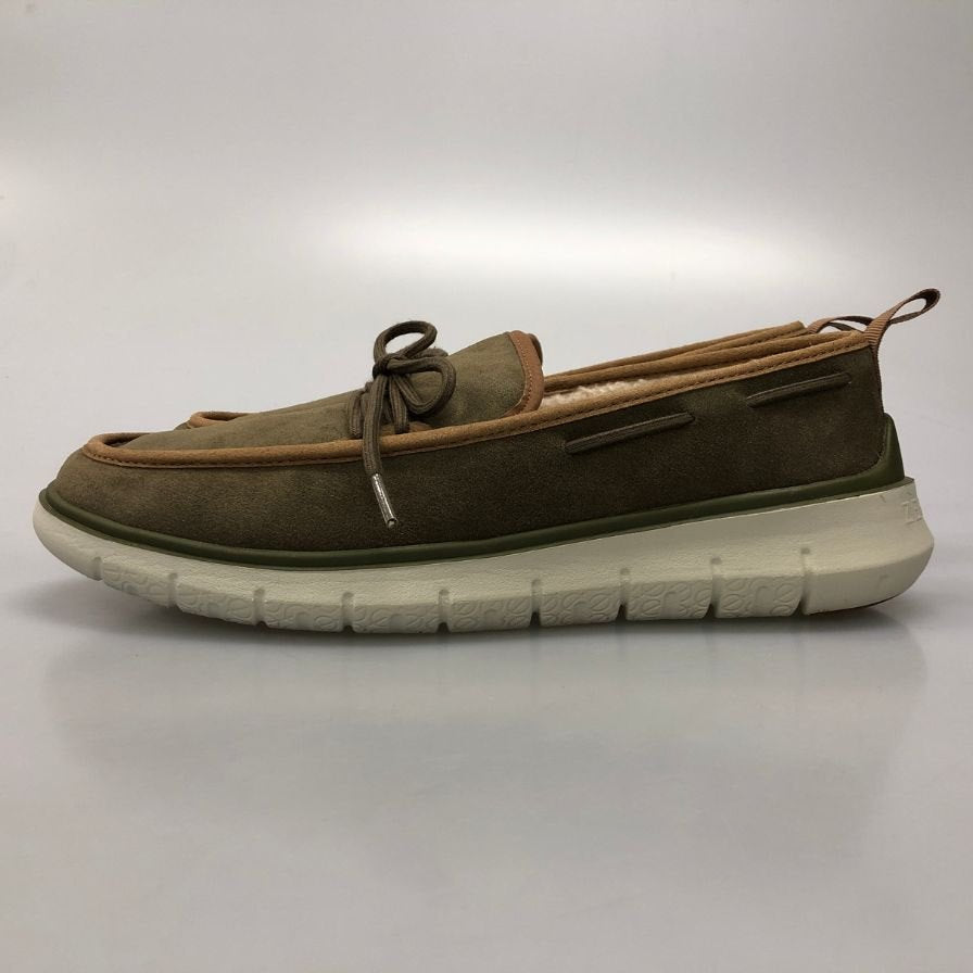 コールハーン スリッポン ゼログランド レックスリッパー C36300 モカシン ボア スウェード カーキ メンズ サイズ10.5 COLE HAAN 約28.5cm【AFD15-2】