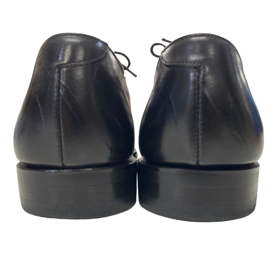 ロイドフットウェア レザーシューズ パンチドキャップトゥ  ブラック カーフ サイズUK7E メンズ Lloyd Footwea 約25.0cm【AFC53】