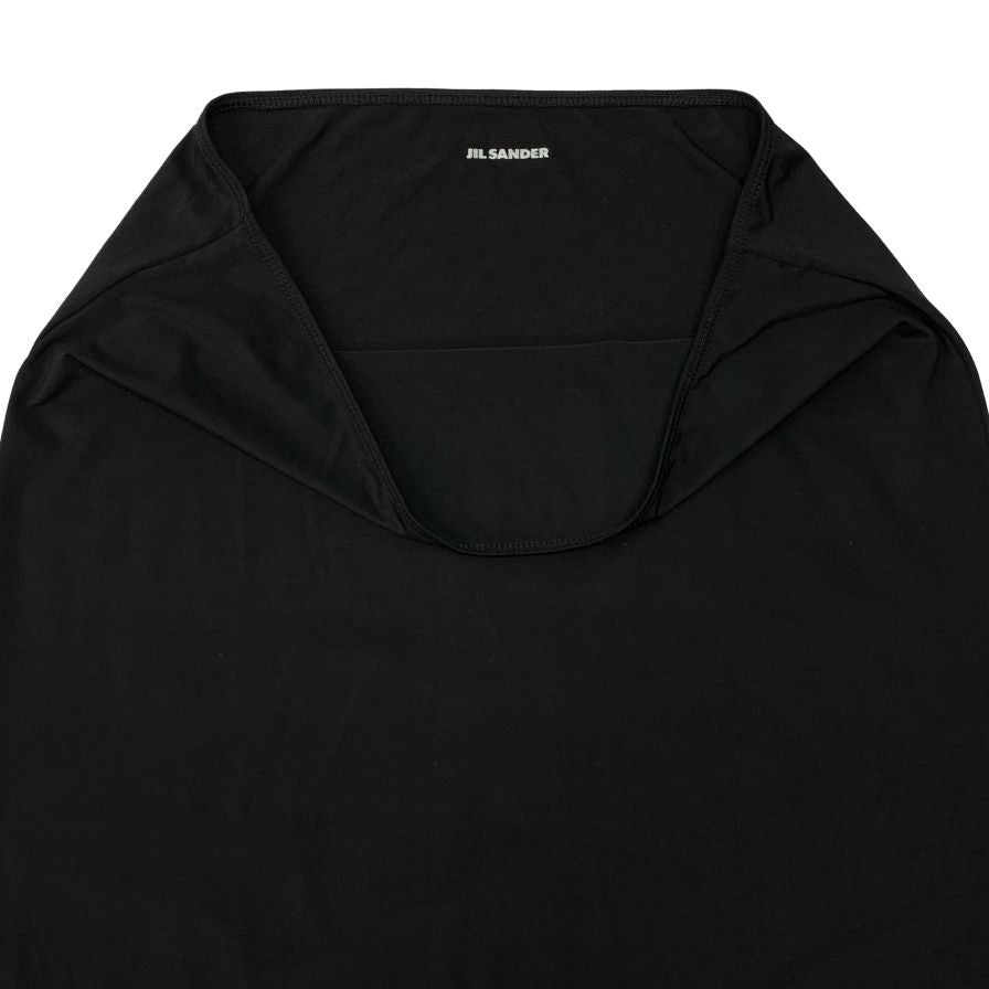 ジルサンダー 17SS アンダースカート ナイロン ジャージー ブラック レディース サイズM JIL SANDER【AFB2】