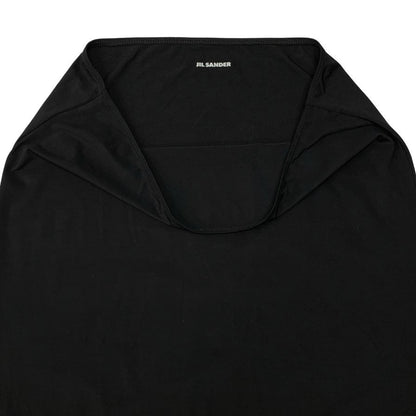 ジルサンダー 17SS アンダースカート ナイロン ジャージー ブラック レディース サイズM JIL SANDER【AFB2】
