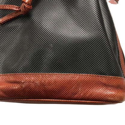 ボッテガヴェネタ ショルダーバッグ 巾着型 レザー ゴールド金具 ブラック BOTTEGA VENETA【AFE6】