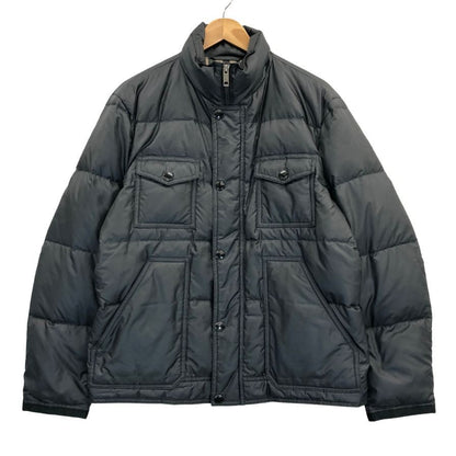 中古◆バーバリー ロンドン ダウンブルゾン 4ポケット 裏地ノバチェック 三陽商会 01496-06 メンズ サイズLL ブラック BURBERRY LONDON 【AFB14】