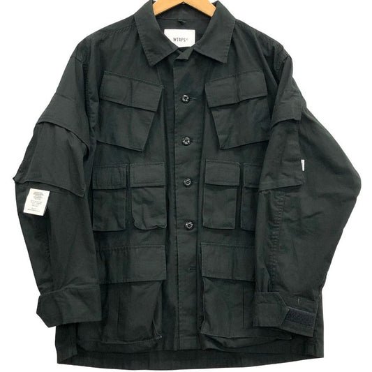 中古◆ダブルタップス 20AW モジュラー リップストップ ミリタリー シャツ ジャケット 202BRDT-SHM02 メンズ  01サイズ  オリーブ WTAPS 【AFB14】