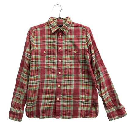 美品◆ポロ ラルフローレン 長袖シャツ チェック ピンク メンズ サイズM POLO RALPH LAUREN 【AFB6】