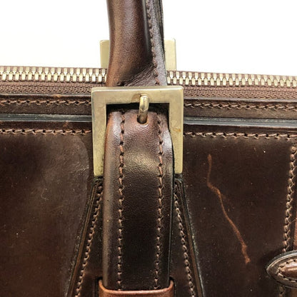 万双 ブリーフケース シモーネ 天ファスナー ブラウン系 メンズ レザー【AFE6】