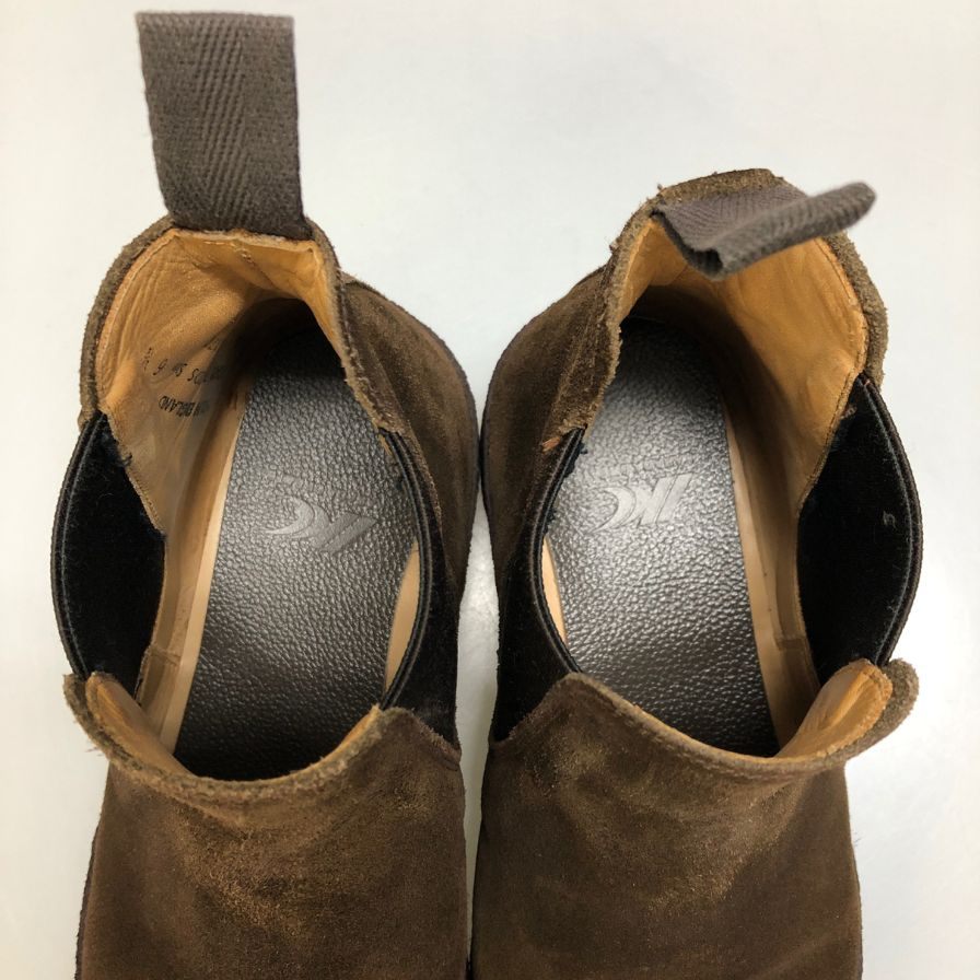 サンダース ブーツ Adam スエード サイドゴアブーツ メンズ ブラウン サイズ6.5 SANDERS 約25.5cm【AFD15】