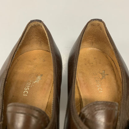 タニノクリスチー ヒールパンプス モンクストラップ ブラウン ゴールド金具 レディース サイズ37B TANINO CRISCI 約23.5cm【AFC4】
