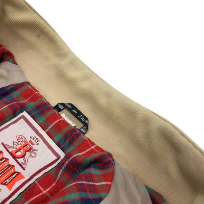 中古■バラクータ ブルゾン ハリントンジャケット G9 スウィングトップ メンズ ベージュ サイズ40 BARACUTA 【AFA22】