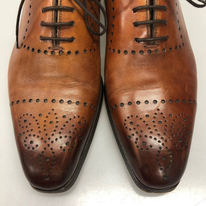 マグナーニ レースアップシューズ ホールカット メダリオン ブラウン メンズ サイズ40 17505 MAGNANNI 約25.0cm【AFC5】