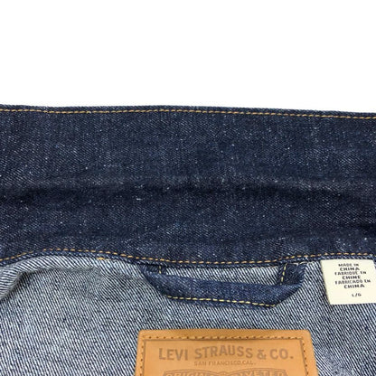 極美品◆リーバイス プレミアム デニムジャケット トラッカージャケット A31740002 ファーストタイプ バックバックル ブルー サイズL メンズ Levi's 【AFB7】