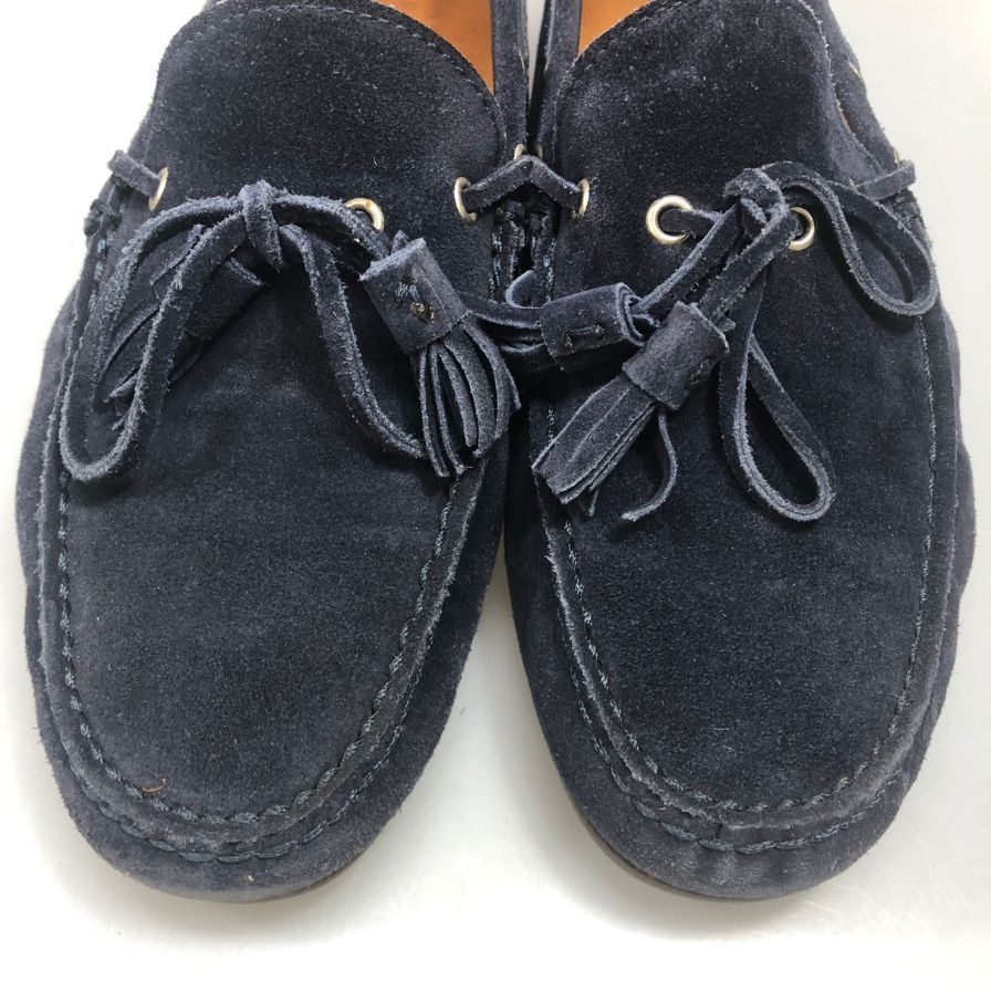 ラルフローレン ドライビングシューズ スエード スリッポン タッセル ネイビー サイズUK7.5E RALPH LAUREN 約26.0cm【AFD14】