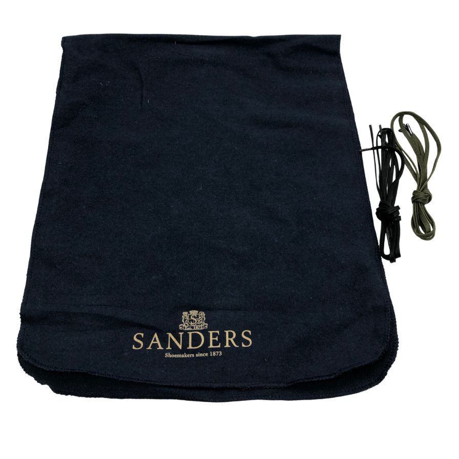 サンダース シボレザー レザーシューズ ブラック サイズ6 メンズ SANDERS 約25.0cm【AFD9-2】