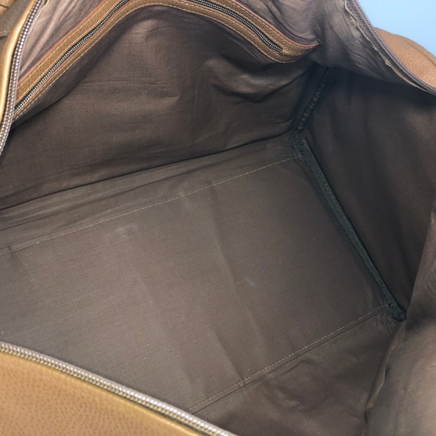 サルヴァトーレ フェラガモ ボストンバッグ レザー ゴールド金具 ブラウン Salvatore Ferragamo【AFE8】