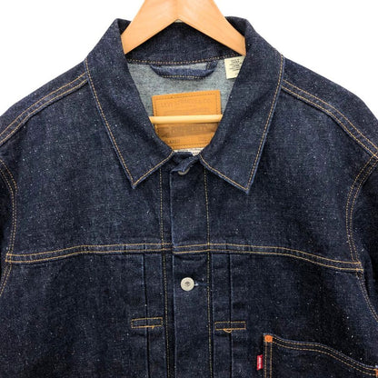 極美品◆リーバイス プレミアム デニムジャケット トラッカージャケット A31740002 ファーストタイプ バックバックル ブルー サイズL メンズ Levi's 【AFB7】