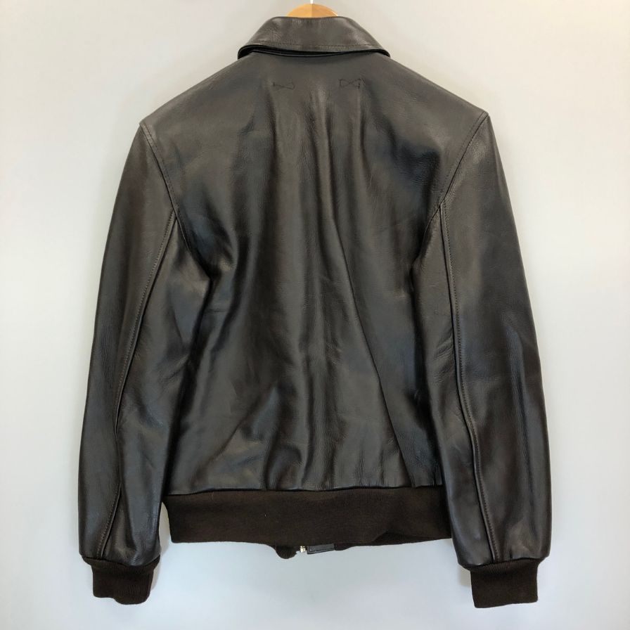極美品◆YMCLKY MFG レザー ジャケット TYPE A-2 ホースハイド メンズ サイズ38 ブラウン 【AFG1】