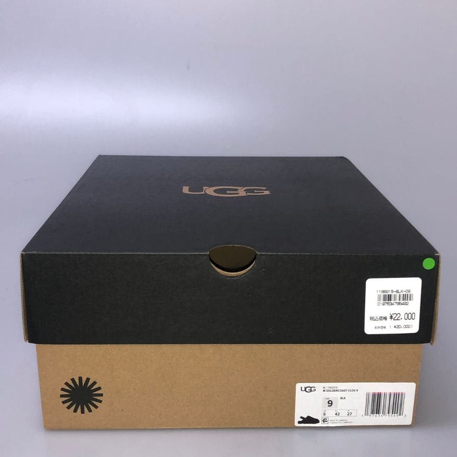 アグ シューズ サンダル ゴールデンコースト クロッグ ブラック サイズ9 メンズ UGG 約27.0cm【AFC40】