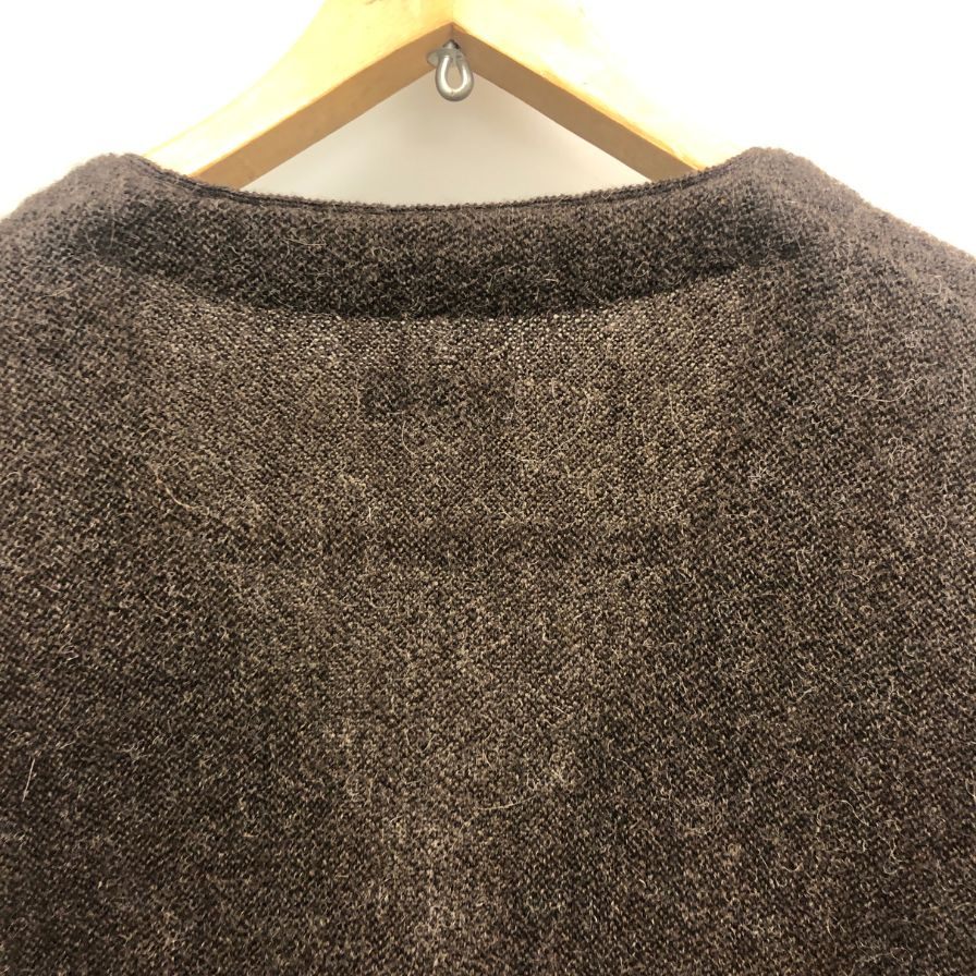 美品◆ヨネトミ コーヘン ウール アルパカ カーディガン メンズ サイズ L マルチカラー 米富 KOOHEM 【AFB3】
