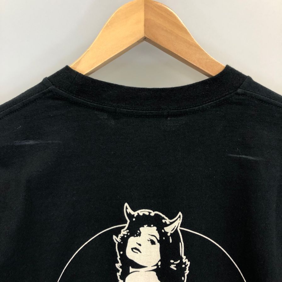 極美品◆ヒステリックグラマー 長袖Tシャツ HYSDEVIL ブラック メンズ サイズM HYSTERIC GLAMOUR 【AFB34】