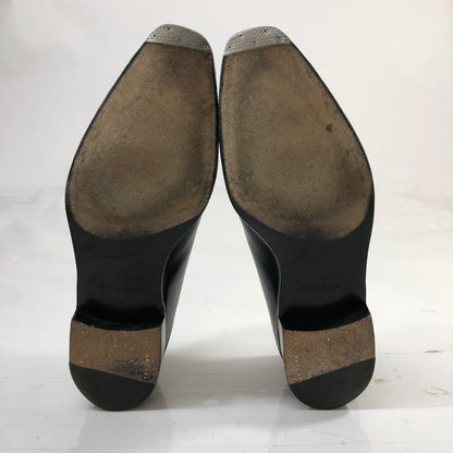 ジョンロブ レザーシューズ チャペル カーフ ダブルモンク 8000ラスト サイズ6.5E メンズ ブラック JOHN LOBB CHAPEL ビジネスシューズ 約25.0cm【LA】【中古】